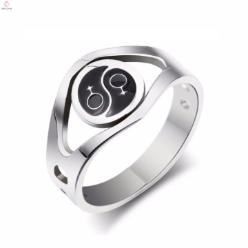 Wholesale Hollow Gay Puzzle Female Stainless Steel Rings